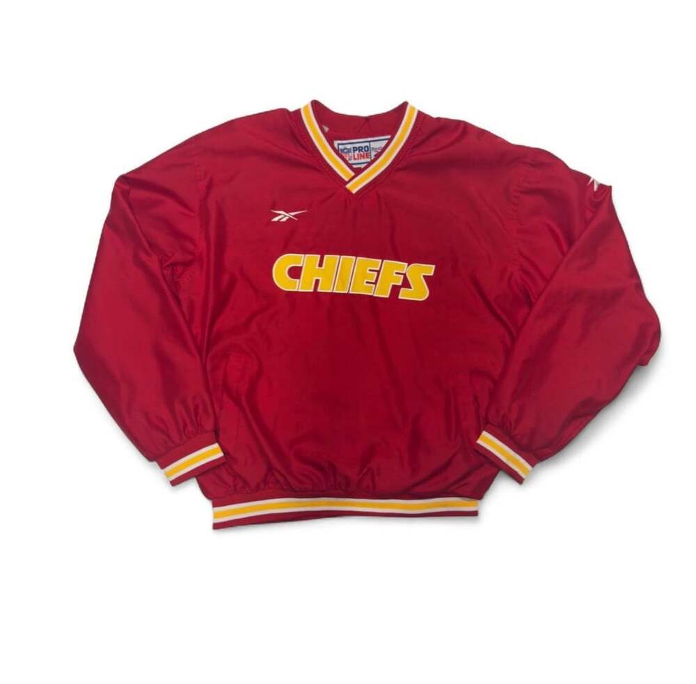 Reebok NFL Pro Line Kansas City Chiefs Windbreaker Pullover